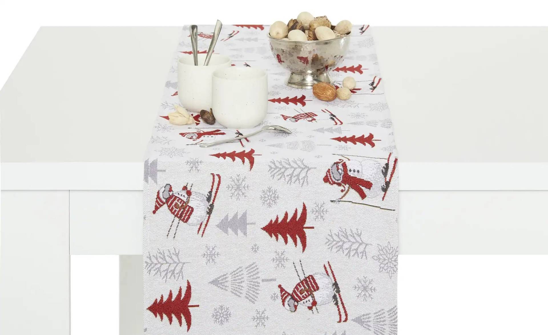 como Tischläufer  Weihnachten ¦ mehrfarbig ¦ Baumwollmischgewebe ¦ Maße (cm): B: 32 Heimtextilien > Tischwäsche > Tischläufer - Möbel Kraft