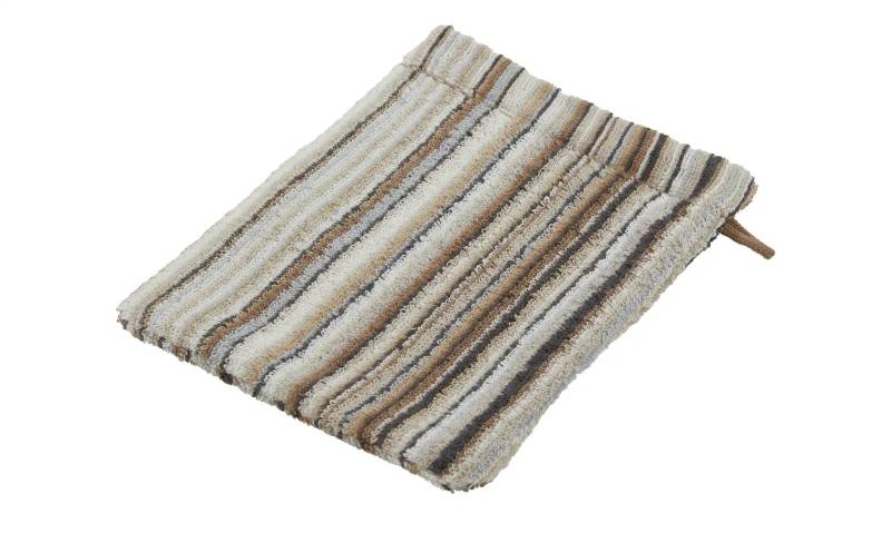 como Waschhandschuh  Jacquard Streifen ¦ braun ¦ Maße (cm): B: 16 Heimtextilien > Badtextilien und Zubehör > Handtücher - Möbel Kraft