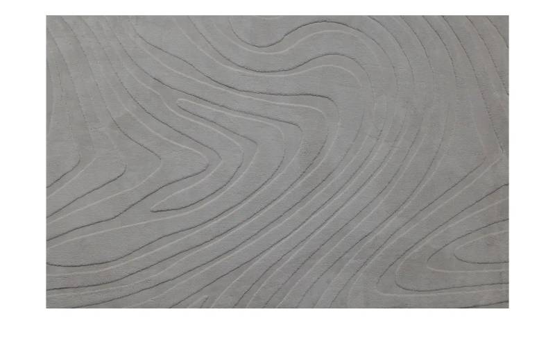 como Webteppich  Wave ¦ grau ¦ Synthetische Fasern ¦ Maße (cm): B: 120 Teppiche > Kurzflorteppiche - Höffner