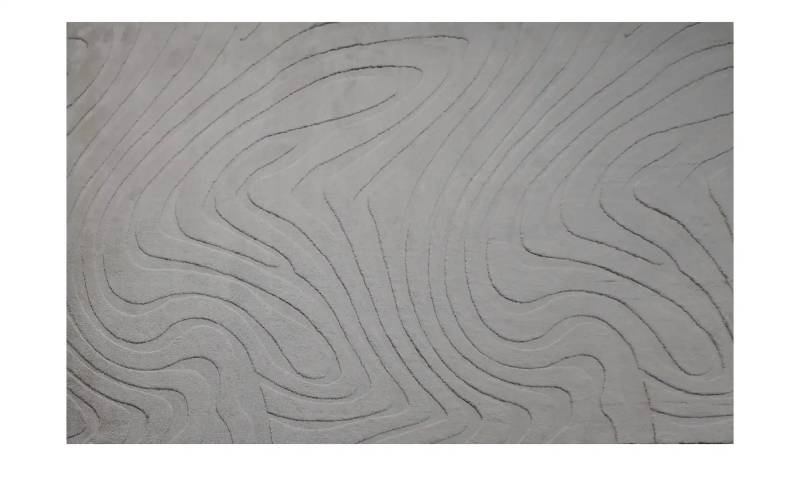 como Webteppich  Wave ¦ grau ¦ Synthetische Fasern ¦ Maße (cm): B: 160 Teppiche > Kurzflorteppiche - Höffner