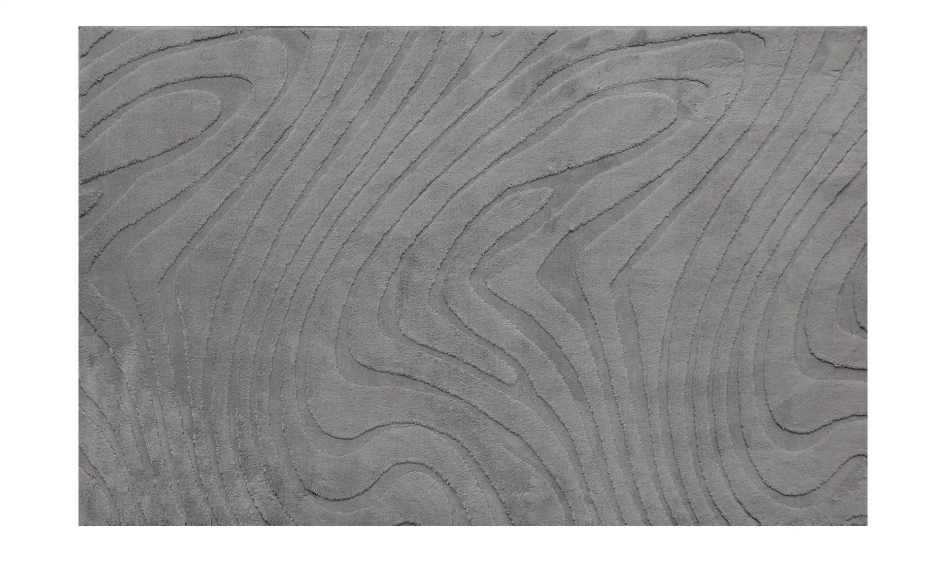 como Webteppich  Wave ¦ grau ¦ Synthetische Fasern ¦ Maße (cm): B: 80 Teppiche > Kurzflorteppiche - Höffner
