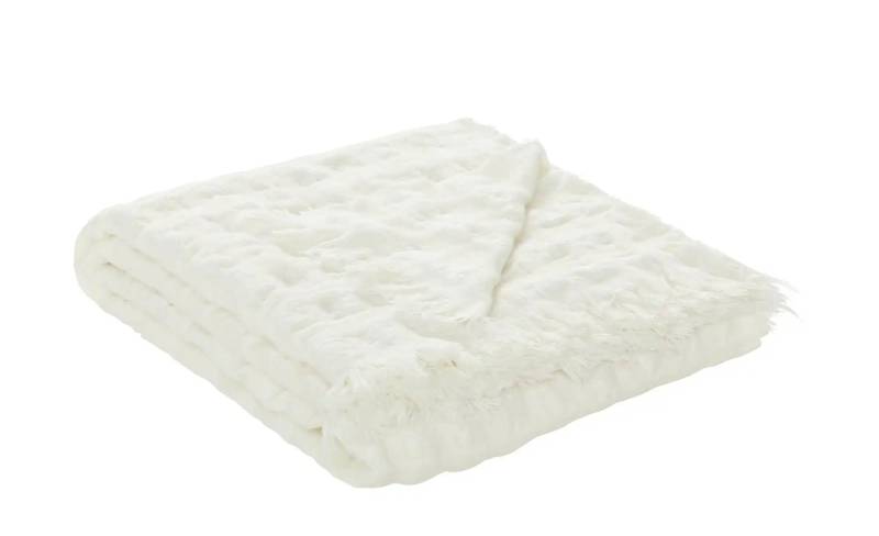 como superior Plaid  Waffeloptik ¦ weiß ¦ Synthetik ¦ Maße (cm): B: 130 Heimtextilien > Kuscheldecken - Möbel Kraft