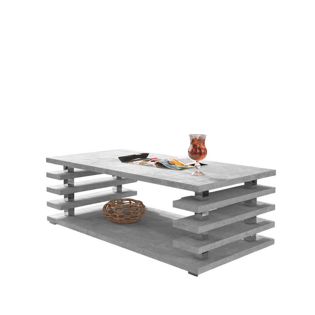 designimpex COUCHTISCH Hellgrau