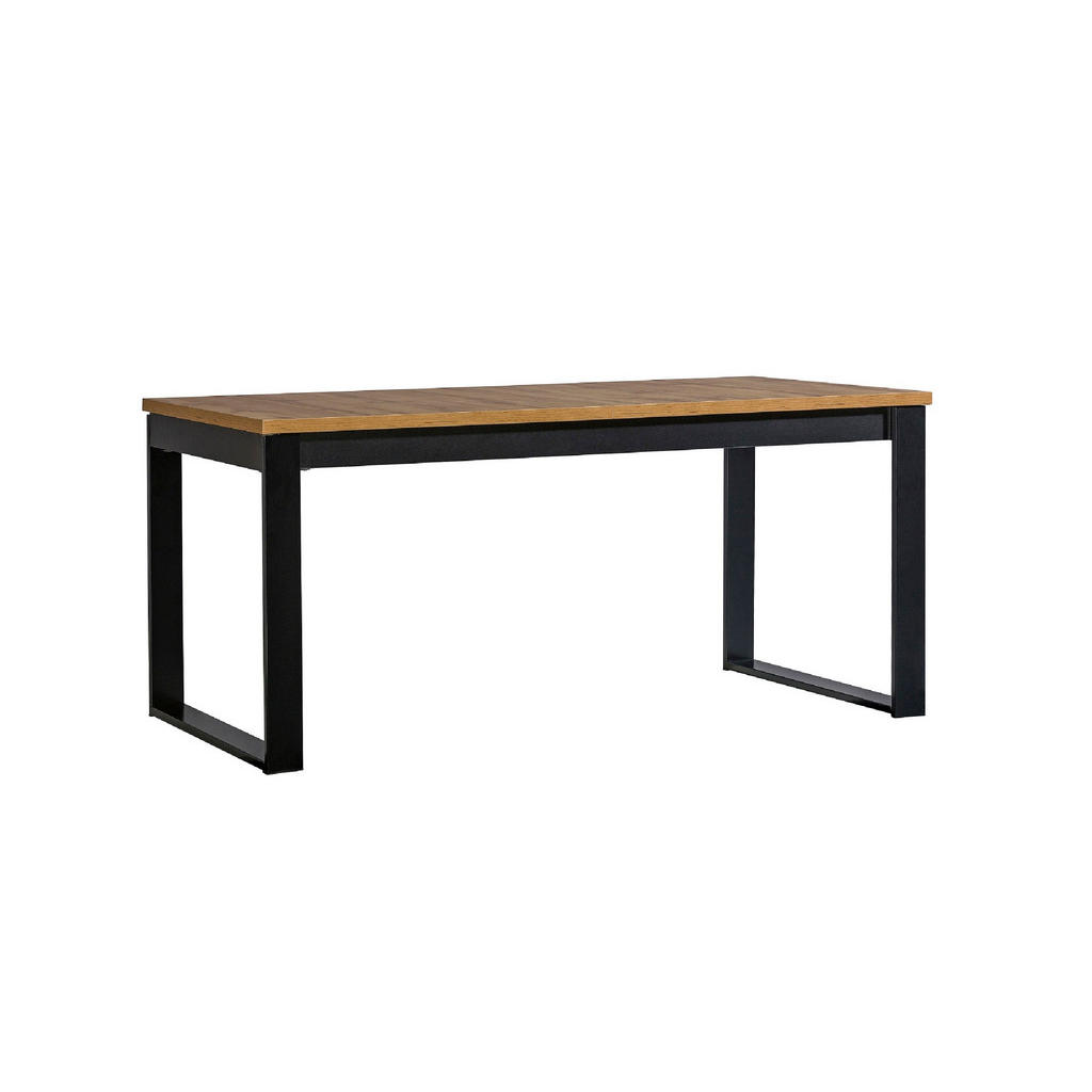 designimpex ESSTISCH Eiche Wotan, Schwarz designimpex ESSTISCH Eiche Wotan, Schwarz