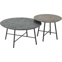 Couchtisch Delta 2er Set aus Mortex, Pepper