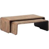 Couchtisch Set Evo aus recyceltem Teakholz