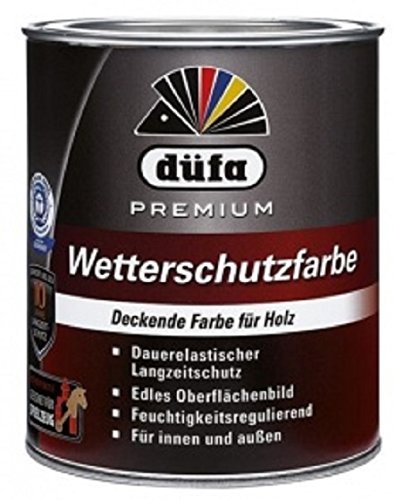 düfa Premium Wetterschutzfarbe - 0,75 Liter - Schwedenrot