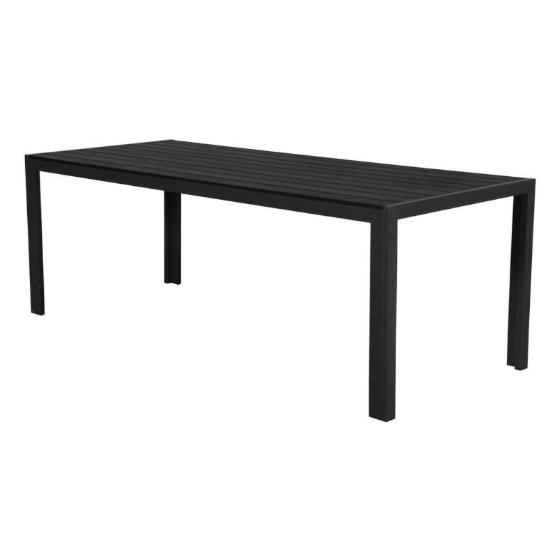 ebuy24 GARTENTISCH Schwarz