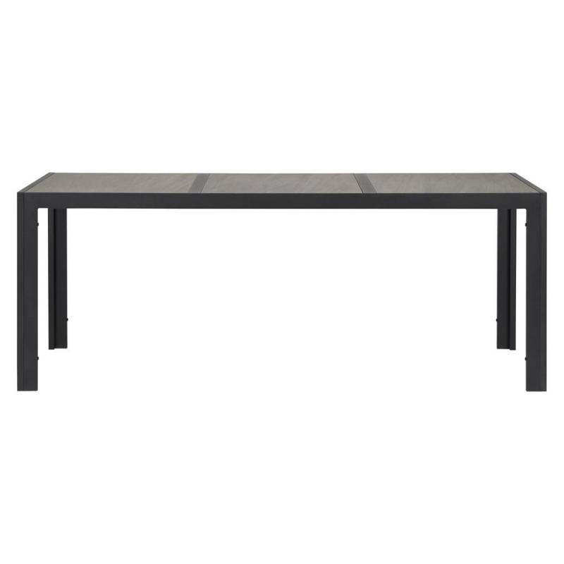 ebuy24 GARTENTISCH Schwarz