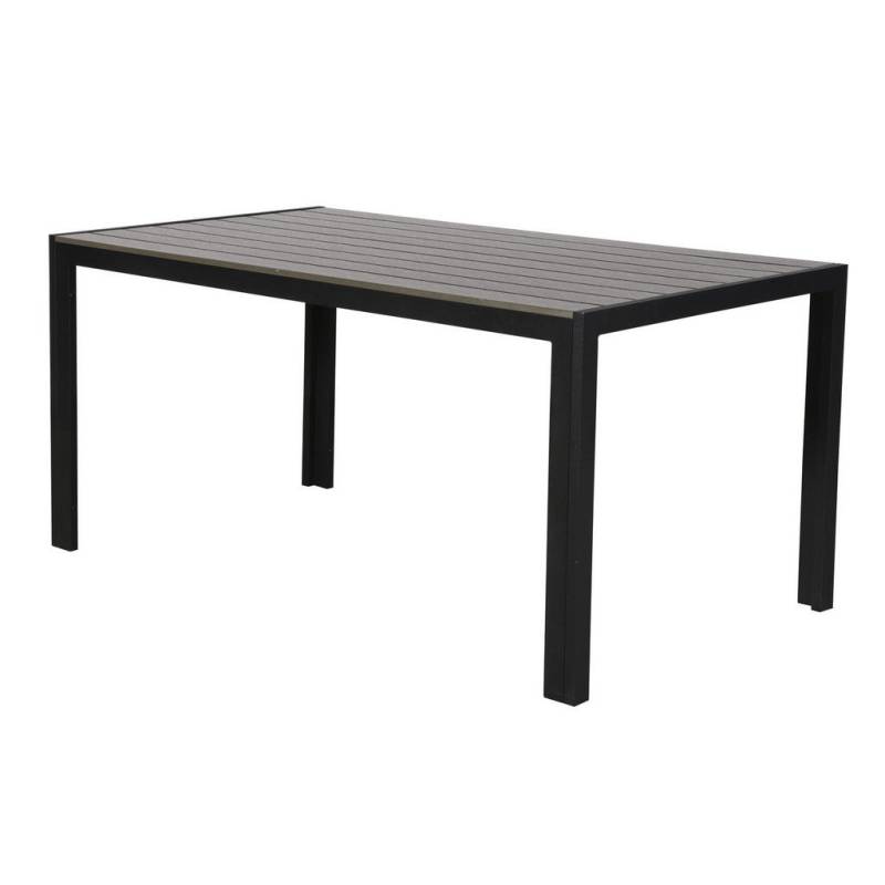 ebuy24 GARTENTISCH Schwarz