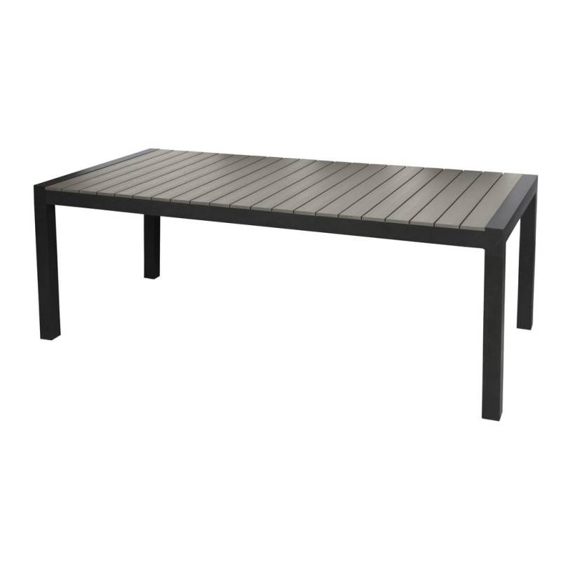 ebuy24 GARTENTISCH Schwarz