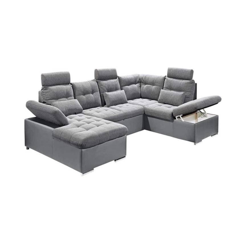 ed exciting design WOHNLANDSCHAFT Grau, Grau