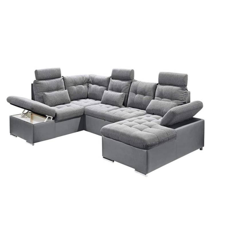 ed exciting design WOHNLANDSCHAFT Grau, Grau