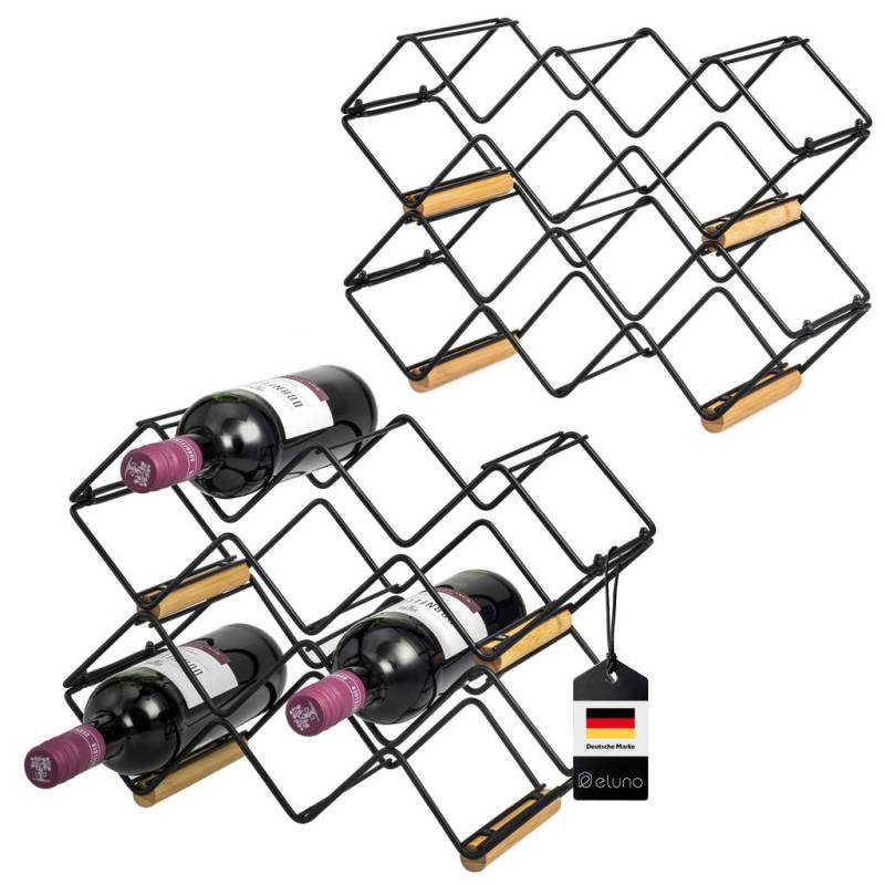 eluno WEINREGAL Schwarz