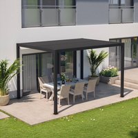 empasa | Pergola ZEUS Aluminium mit Lamellendach Pavillon 3x3 3x4 Terrassenüb...