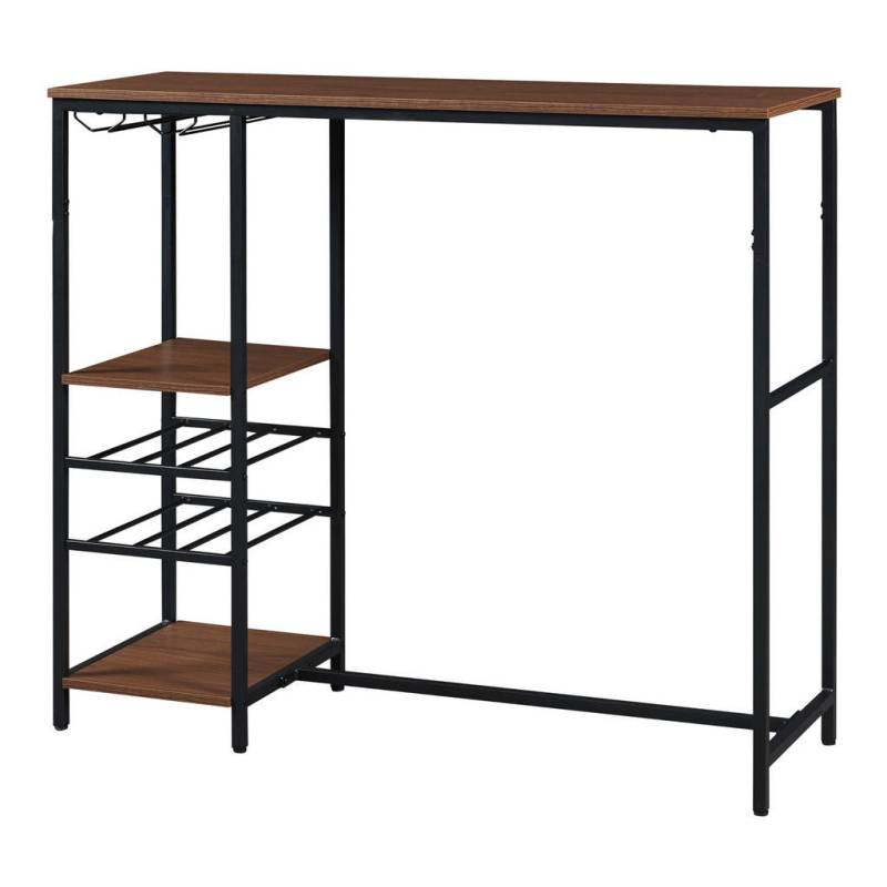 [en.casa] BARTISCH Walnuss, Schwarz