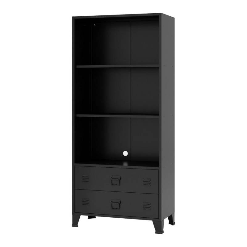 [en.casa] BÜCHERREGAL Schwarz
