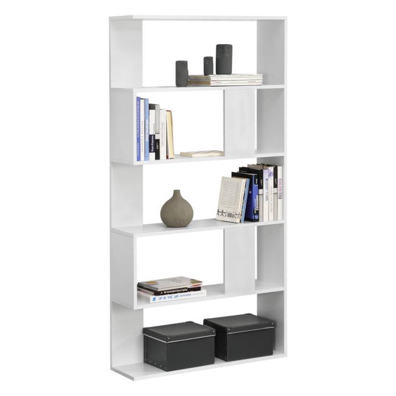 [en.casa] BÜCHERREGAL Weiß