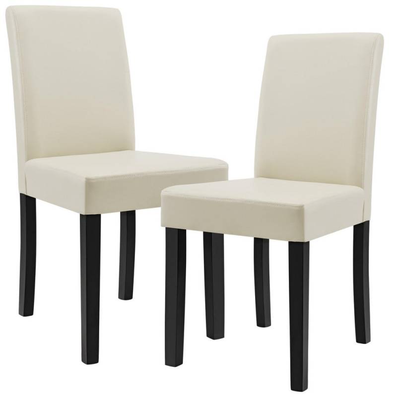 [en.casa] ESSZIMMERSTUHL-SET Creme