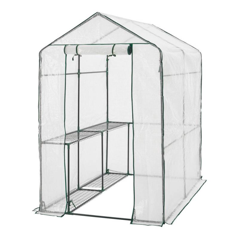 [en.casa] GEWÄCHSHAUS Transparent, Weiß