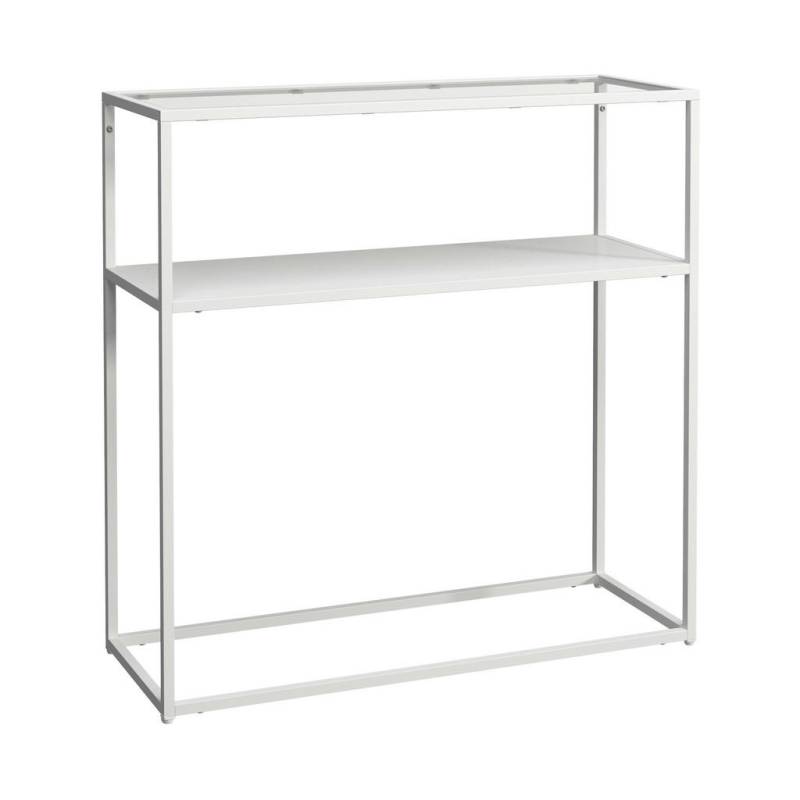 [en.casa] KONSOLENTISCH Weiß, Transparent