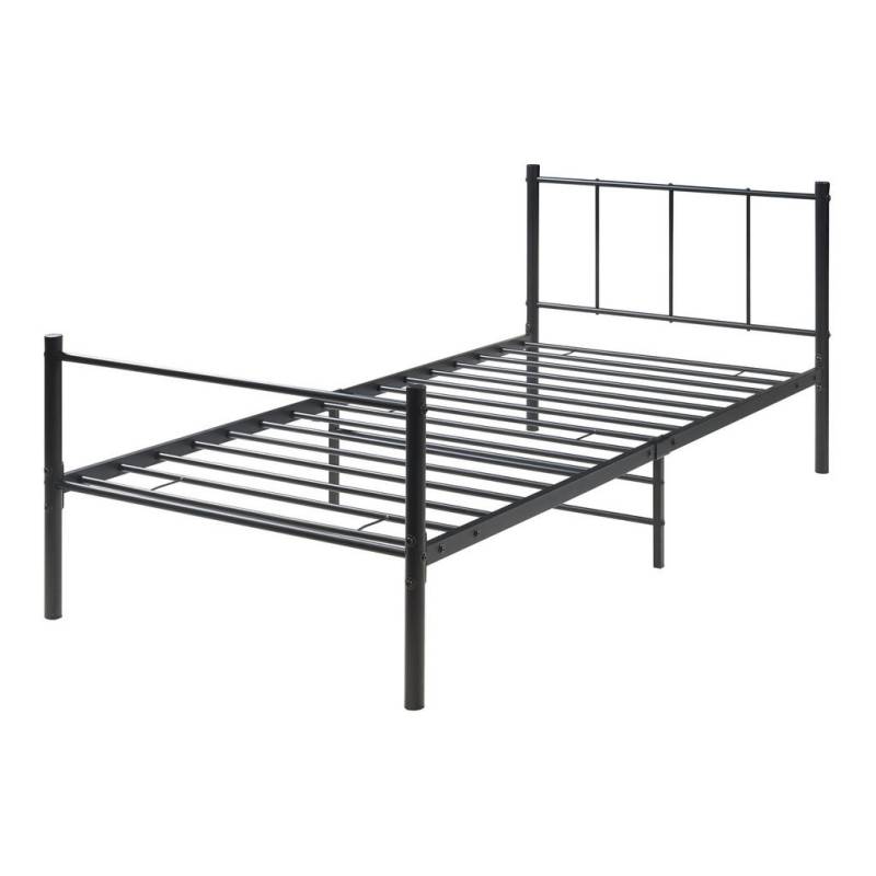 [en.casa] METALLBETT Schwarz