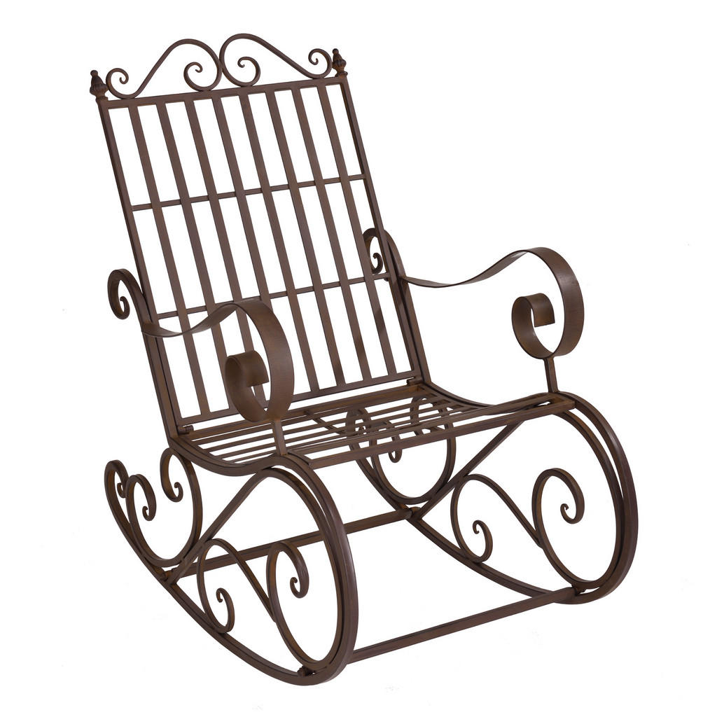 [en.casa] SCHAUKELSTUHL Braun