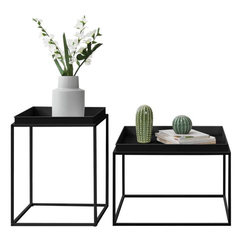 [en.casa] TABLETTTISCH Schwarz