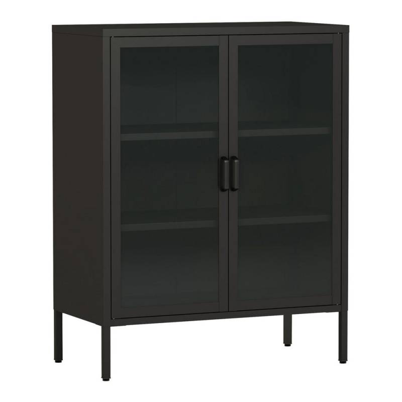 [en.casa] VITRINE Schwarz