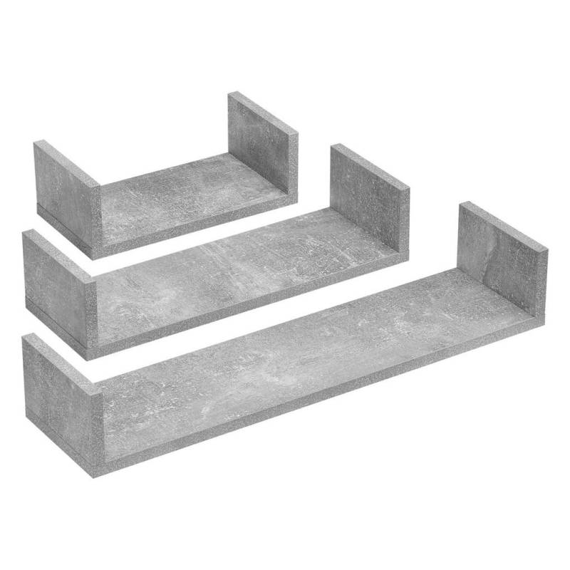 [en.casa] WANDREGAL-SET Grau