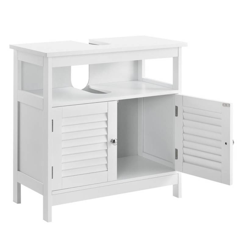 [en.casa] WASCHBECKENUNTERSCHRANK Weiß
