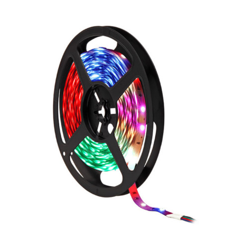 epiLED® Heller RGB LED Strip / LED Band / LED Streifen 5m 12V DC 72 Watt 300 RGB SMD selbstklebend, kürzbar & dimmbar Wasserschutz IP65