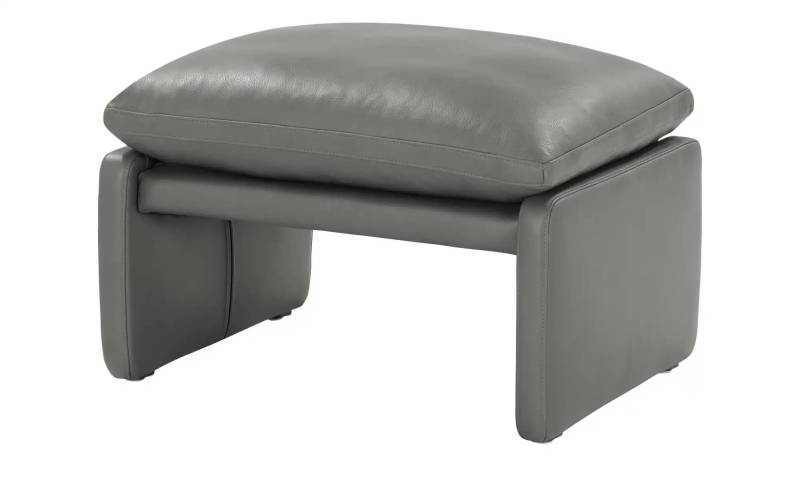 erpo just relax Polsterhocker Leder  JR 290 Trento ¦ grau ¦ Maße (cm): B: 64 H: 43 T: 50.0 Polstermöbel > Hocker - Möbel Kraft
