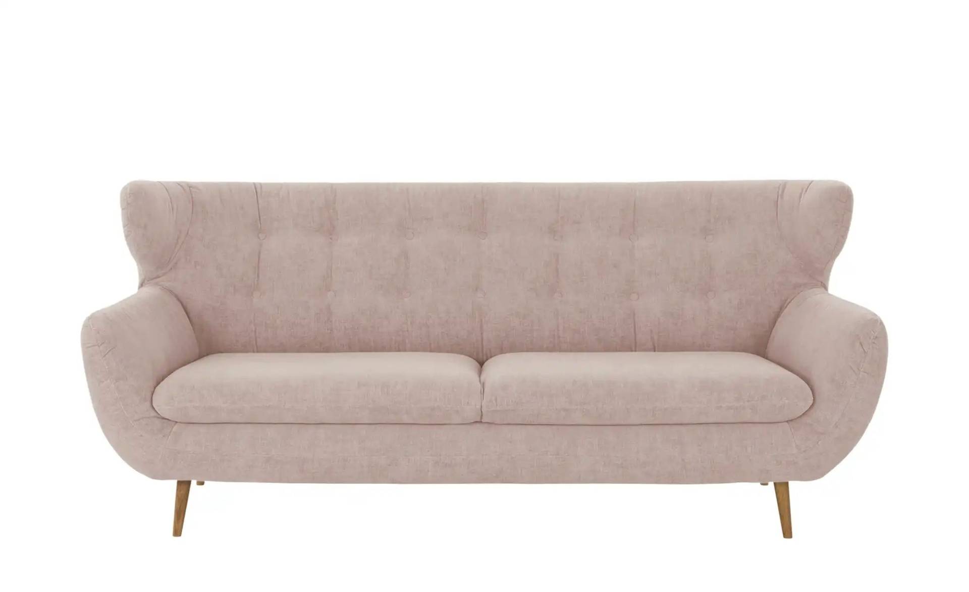 finya Sofa, 3-sitzig  aus Chenille Sortland ¦ rosa/pink ¦ Maße (cm): B: 225 H: 94 T: 95 Polstermöbel > Sofas > 2-Sitzer - Möbel Kraft