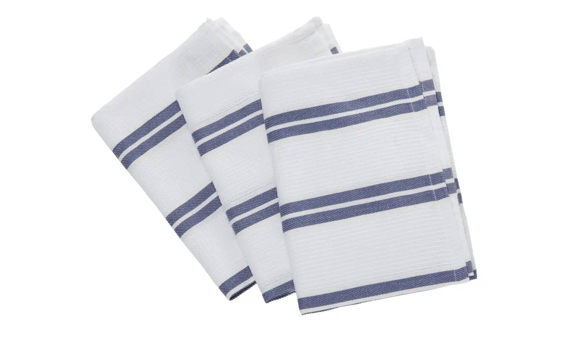 for friends Geschirrtuch-Set  Geschirr Pique ¦ blau ¦ 100% Baumwolle ¦ Maße (cm): B: 50 Tischwäsche & Küchentextilien > Spültücher & Geschirrtücher - Höffner