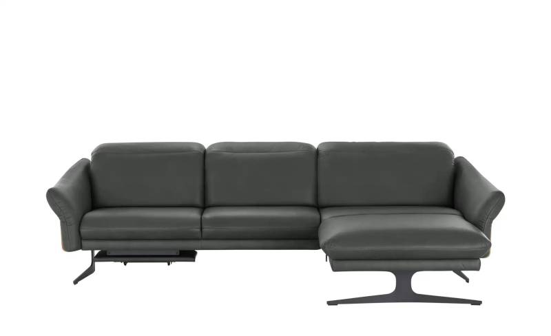 himolla Ecksofa aus Echtleder 1059 ¦ grau ¦ Maße (cm): B: 284 H: 83 T: 179.0 Polstermöbel > Sofas > Ecksofas - Höffner