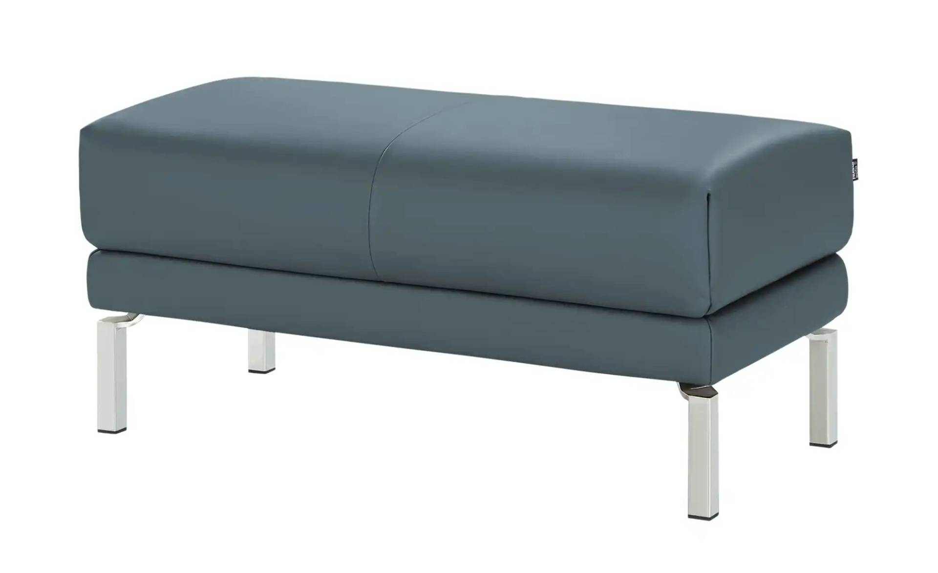 hülsta Sofa Polsterbank Leder  HS 450 ¦ blau ¦ Maße (cm): B: 93 H: 45 T: 48 Polstermöbel > Hocker - Möbel Kraft