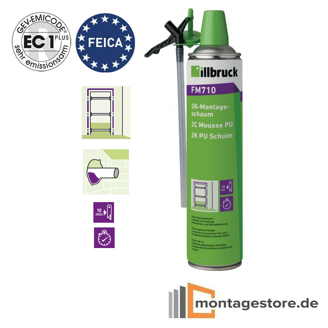 illbruck FM710 2K-Montageschaum Bauschaum Schaum  400 ml Dose von Montagestore