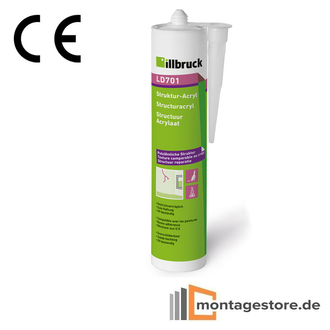 illbruck Struktur Acryl LD701 weiß 310ml im 5er / 10er / 20er Set von Montagestore