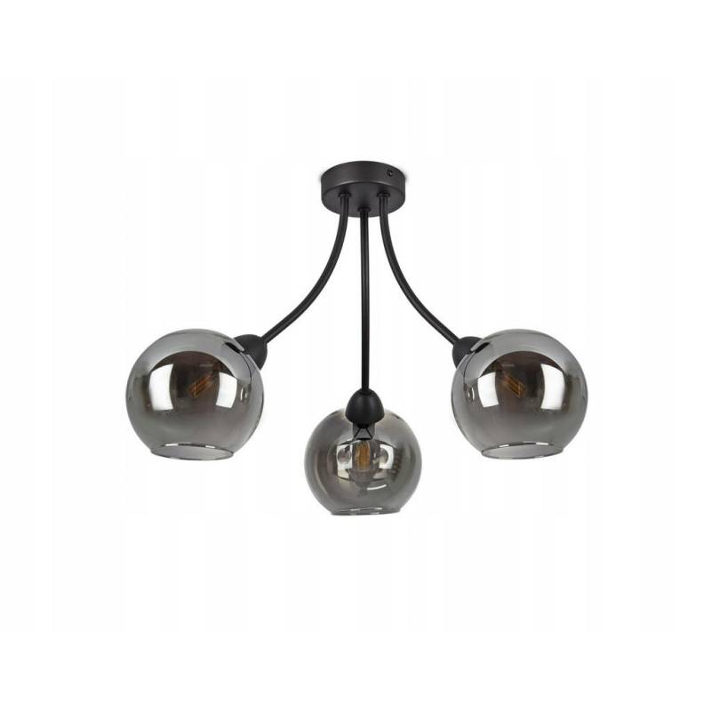 kiki design DECKENLEUCHTE Schwarz, Transparent, Anthrazit kiki design DECKENLEUCHTE Schwarz, Transparent, Anthrazit