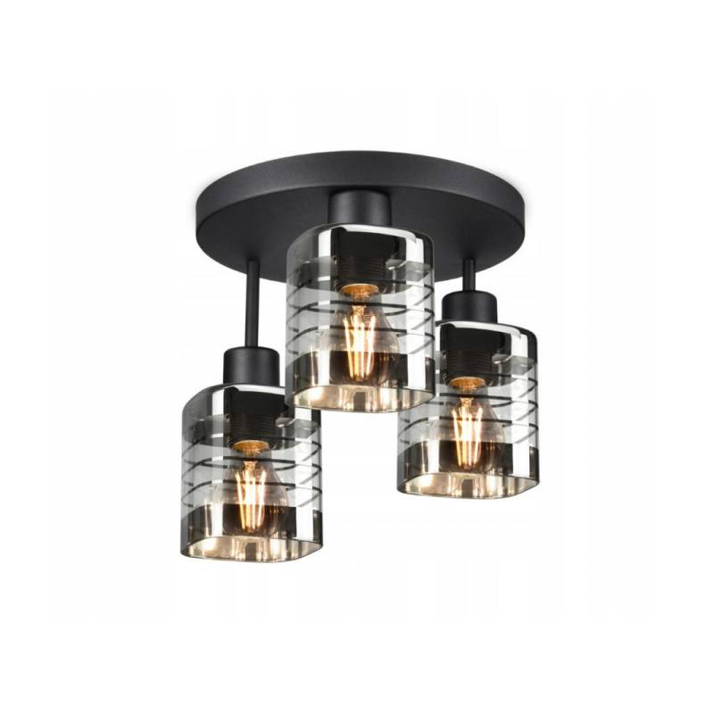 kiki design DECKENLEUCHTE Schwarz, Transparent kiki design DECKENLEUCHTE Schwarz, Transparent