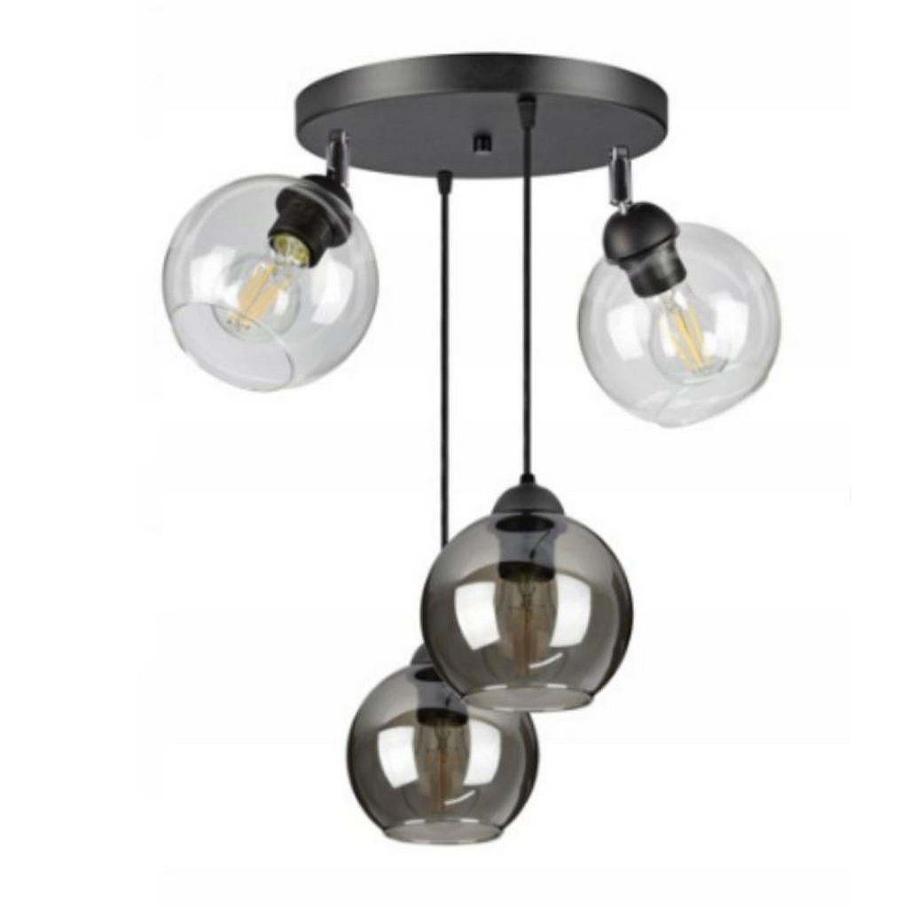 kiki design PENDELLEUCHTE Schwarz, Transparent