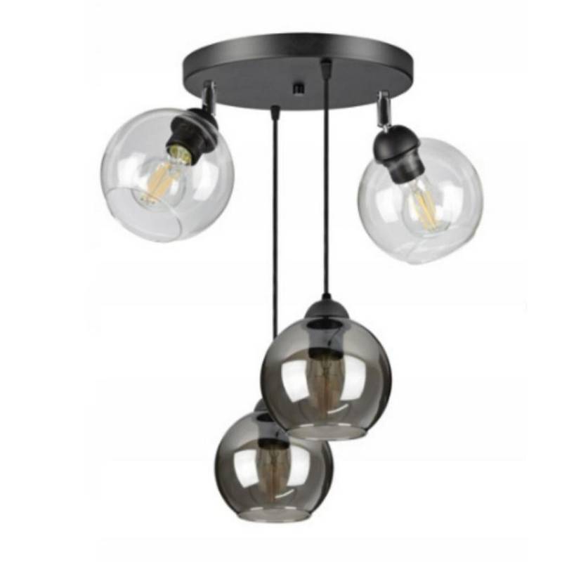 kiki design PENDELLEUCHTE Schwarz, Transparent