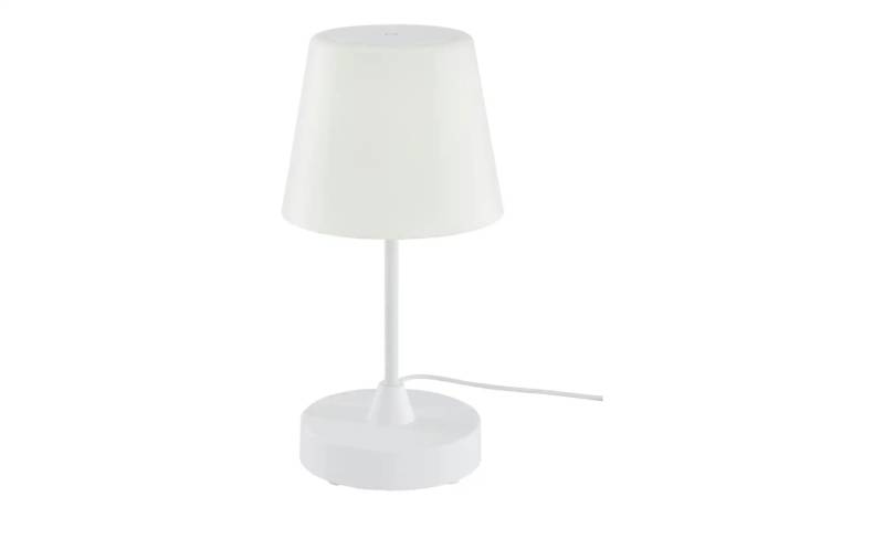 levelone Akku-Tischleuchte weiß    ¦ weiß ¦ Maße (cm): H: 30  Ø: 14.7 Lampen & Leuchten > Außenleuchten - Möbel Kraft