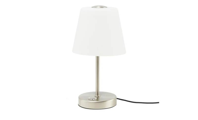 levelone LED-Tischleuchte  1-flammig  Nickel-matt   ¦ silber ¦ Maße (cm): H: 28  Ø: 15.0 Lampen & Leuchten > LED-Leuchten > LED-Tischlampen - Möbel Kraft