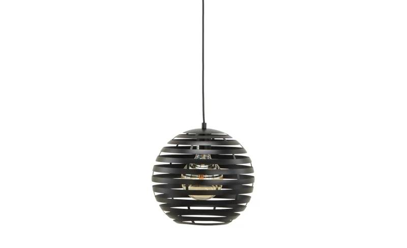 levelone Pendelleuchte  1-flammig  Metall Kugel schwarz   ¦ schwarz ¦ Maße (cm): H: 150  Ø: 30.0 Lampen & Leuchten > Innenleuchten > Pendelleuchten - Möbel Kraft