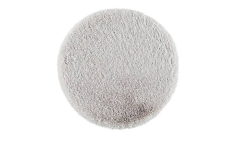 levelone Sitz-Kunstfell  Bunny ¦ silber ¦ Synthetische Fasern ¦ Maße (cm): H: 2,7  Ø: 35 Teppiche > Felle > Kunstfelle - Höffner