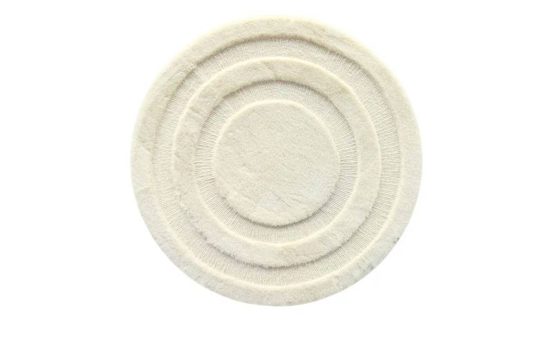 levelone Webteppich  Bunny Circles ¦ beige ¦ Synthetische Fasern ¦ Maße (cm): H: 1,7  Ø: 70 Teppiche > Einfarbige Teppiche - Höffner
