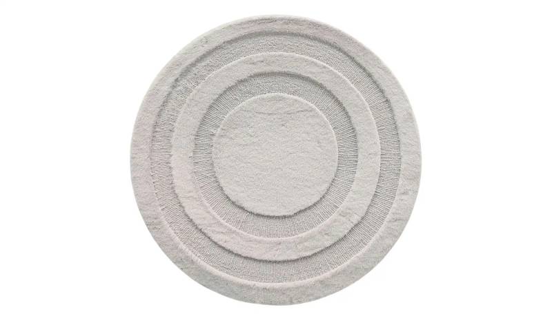 levelone Webteppich  Bunny Circles ¦ grau ¦ Synthetische Fasern ¦ Maße (cm): H: 1,7  Ø: 70 Teppiche > Einfarbige Teppiche - Höffner