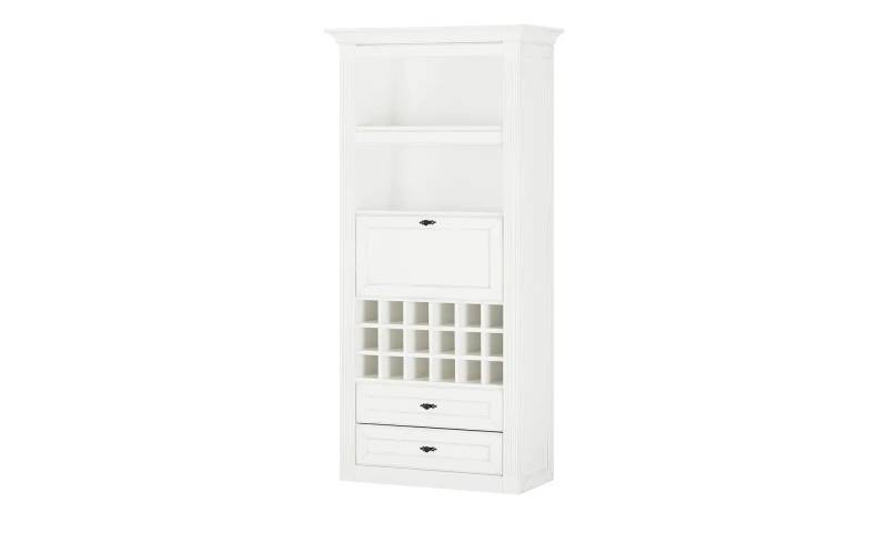 maison bleue Barschrank  mit Weinregal Petit Chalet ¦ weiß ¦ Maße (cm): B: 92 H: 191 T: 44.0 Regale > Weinregale - Höffner